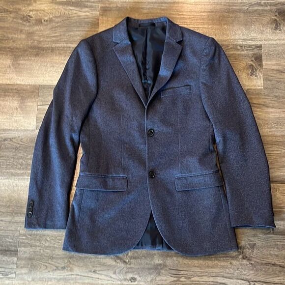 TOPMAN BLUE SKINNY SINGLE BREASTED BLAZER SIZE 36 - Picture 1 of 3